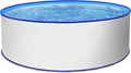 Rundpool Toni blau Stahlwandpool rund 350 x 120 cm Einzelbecken