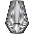 Dehner LED Solarleuchte Vilaflor, warmweißes Licht, Metall / Kunststoff, schwarz, Warmweiß, Romantische LED-Kerze, modernes Solarlicht, wetterfest für den Garten schwarz Ø 38 cm x 51 cm