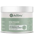 AniForte MSM Pulver für Hunde & Katzen 300 g – Hochreines Methylsulfonylmethan, Hochdosiert mit Reinheitsgrad 99,94%, organischer Schwefel für Tiere als Gelenkpulver, höchste Qualität
