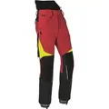 Forst- und Schnittschutzhose Pro "FOREST" Kl. 2 rot/gelb - 3XL (82 normal) - Rot
