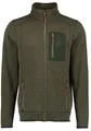 OS Trachten Orbis Herren Fleecejacke Strickfleecejacke Freizeitjacke mit Stehkragen hochgeschlossen Nucku, Größe:M, Farbe:Oliv