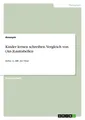 Kinder lernen schreiben. Vergleich von (An-)Lauttabellen | Buch | 9783346507792
