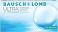 Bausch + Lomb Ultra, sphärische Premium Monatslinsen, Kontaktlinsen weich, 6 Stück BC 8.5 mm/DIA 14.2 / -2.50 Dioptrien