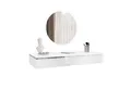 Lookway Schminktisch AURORA SILVER Hängender Kosmetiktisch mit Spiegel (1x Konsole und 1x Spiegl), Breite: 102 cm