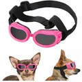 Hundebrille UV Schutzbrille Winddicht Wasserdicht EVA PC Gummiband Rosa