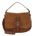COCCINELLE Handbag Suede Leather / Micro Gra. Le. Handtasche Cognac / Cognac Neu