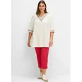 Sheego Klassische Bluse Tunika beige 58 EU