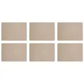 ASA Selection 7801420 Lederoptik Tischset, 46 x 33 cm, Polychlorid, stone (6 Stü