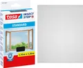 tesa  Insektenschutz Standard Fliegengitter Fenster ohne Bohren grau 1,1 x 1,3 m