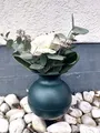 meytrade Bodenvase Grabvase für Blumen mit Stecker rund wetterfest für Friedhof, dekorative Friedhofsvase ca. 20cm groß, VaseSteck05