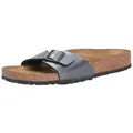Birkenstock Damen Pantolette, schwarz(schwarzmetallic (00113)), Gr. 39 - Schwarz - 39