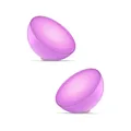 Philips Hue White & Color Ambiance Go tragbare Tischleuchte weiß, 2er Pack