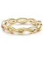 GLANZSTÜCKE MÜNCHEN Damen Ring 925/- Sterling Silber gelbvergoldet 14 Karat Silberring
