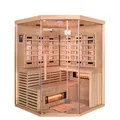 Infrarotkabine Mit Vollspektrumstrahler Sahara Xxl - 150 X 150 Cm Für 4 Personen Infrarotkabine Wärmekabine Infrarotsauna Sauna - Home Deluxe