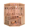 HOME DELUXE Infrarotkabine SAHARA XXL mit Vollspektrumstrahler, BxTxH: 150 x 150 x 200 cm, Hemlocktanne