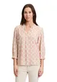 Cartoon Schlupfbluse Damen mit Raffung