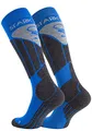 STARK SOUL Damen & Herren Skisocken, Funktionssocken, Snowboard- Skistrümpfe mit Spezialpolsterung, blau, Gr. 43-46