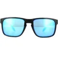 Oakley Rectangle Mens poliert schwarz Prizm Sapphire Sonnenbrillen