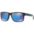 Oakley Holbrook, Erwachsener, Männlich, Rechteckig, Vollrand, Schwarz, Schwarz - Blau