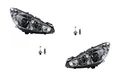 Johns, Scheinwerfer Halogen passend für Peugeot 308 05/2011- mit H7 H1 Set Links Rechts