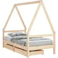 vidaXL Kinderbett mit Schubladen 80x160 cm Massivholz Kiefer 834474