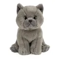 Living Nature AN447 Soft Toy - Stofftier Britische Kurzhaar Babykatze, Grau, 16 cm