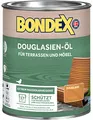 Bondex Douglasien Öl 0,75 L für 17 m² | Extrem wasserabweisend | Schützt vor Rissbildung und Austrocknung | Atmungsaktiv | matt | Holzöl | Holzschutz