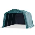 Weidezelt PVC 550 g/m² 3,3x4,8 m Dunkelgrün Tierzelt Lagerzelt Garage Lagerhalle