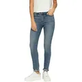 Skinny-fit-Jeans S.OLIVER "IZABELL", Damen, Gr. 42, Länge 30, blau (mid blau30), Denim/Jeans, Obermaterial: 92% Baumwolle, 6% Polyester, 2% Elasthan, unifarben, slim fit knöchellang, Jeans, im Five-Pocket Style