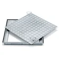 Zarges Schachtabdeckung Stahl mit Deckplatte 800mm x 800mm DIN EN 124/DIN 1229
