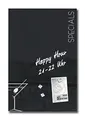 SIGEL GL296 Premium Glas-Magnettafel 60x40 cm, Design Cocktail hochglänzend, SGS geprüft, einfache Montage, incl. 3 starke Magnete, Artverum