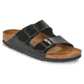 Birkenstock Classic 1005292 Arizona Birko-Flor, Damen Pantoletten, Schwarz (Schwarz Lack), 39 EU (5.5 UK)