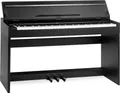 McGrey DP-18 E-Piano - 88 gewichtete Tasten mit Hammermechanik und Anschlagdynamik - 128 Klänge - Dual- und Split-Funktion - Tastaturabdeckung (Schwarz matt, Piano)