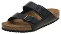 Birkenstock Classic Arizona Birko-Flor, Unisex-Erwachsene Pantoletten, Schwarz, 45 EU