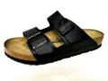 Birkenstock Arizona Birkoflor Sandalen Pantoletten schwarz 0051791 Normale Weite