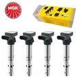 4x NGK Zündspule für SEAT IBIZA 3 SKODA FABIA 1/2 VW FOX 5Z POLO 9N 48015