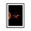Wandposter Art Prints 50x70cm Poster Schwarzrahmen Sonnensystem Planeten Kosmos Küche Wanddeko Bild Wand Kunstdruck Deko Wandbilder Dekoration Wohnzimmer Schlafzimmer Modern Wall Art P2BPA50x70-5377