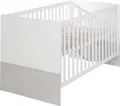 roba Kombi-Kinderbett ‚Julia‘, 70 x 140 cm, weiß, höhenverstellbar, 3 Schlupfsprossen, umbaubar