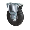 Bs Rollen Luftrad D.200mm Trgf.75kg Bockrolle m.Platte Rillenprofil Räder