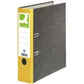 Q-Connect Ordner Pappe A4 80 mm gelb (A4, 80 mm, 1 Stk.) (KF18712)