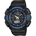 Casio Uhr Armbanduhr Solar AD-S800WH-2A2VEF schwarz blau - Schwarz/Schwarz