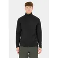 Sweatjacke SOS "Muju", Herren, Gr. L, blau, 75% Polyester, 22% Viskose, 3% Elasthan, unifarben, casual, normal, ohne Ausschnitt, Langarm, Sweatjacken, im weichen und komfortablen Design
