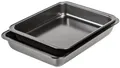 2 GastroMax Bratschalen-Set, aus Karbonstahl, schwarz, 2er Set