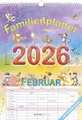 Familienplaner Cartoon 2026 - Familienkalender A3 (29,7x42 cm) - mit 6 Spalten, Ferienterminen (DE/AT/CH) und viel Platz für Notizen - Wandkalender: by Silke Leskien