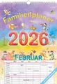 Familienplaner Cartoon 2026 - Familienkalender A3 (29,7x42 cm) - mit 6 Spalten,