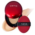 TIRTIR Mask Fit Red Cushion Foundation | Volle Deckkraft, Leicht & Hautnah, Satin Glow Finish | Koreanisches Cushion Make-up, Tattoo-Abdeckung, Aufbauend (0,15 Fl Oz), 22N Shell Beige
