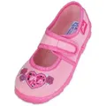 Beck Hausschuh Darling Hausschuh (Ballerina mit Klettverschluß) leichte, flexible Laufsohle; mittlere Weite rosa 29 EU