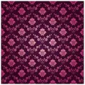 Wallario Möbelfolie Blumenmuster Damast in pink lila weiß