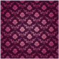 Wallario Aufkleber Möbelfolie Lack Tisch 55x55cm Blumenmuster Damast pink lila
