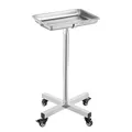 VEVOR Laborwagen Servierwagen Edelstahl Abnehmbare Tabletts Rollbar 840-1325mm